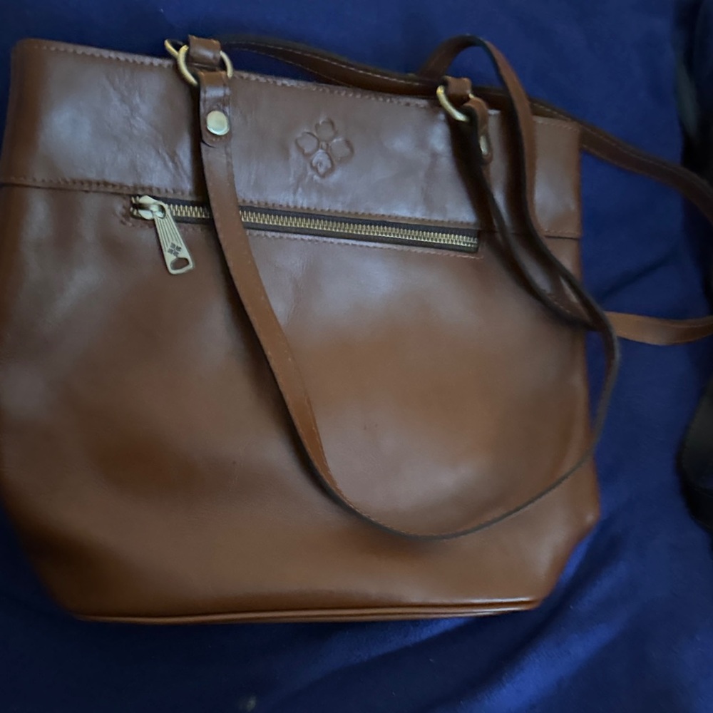 Patricia Nash Brown Leather Shoulder Bag